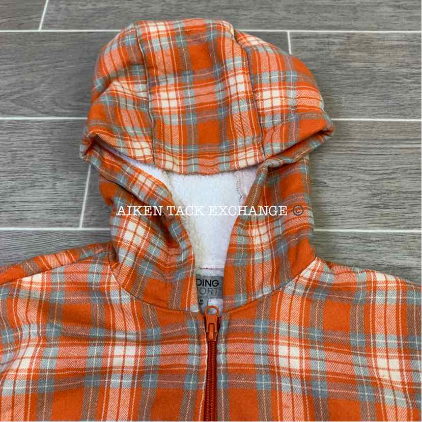 Orange discount flannel hoodie