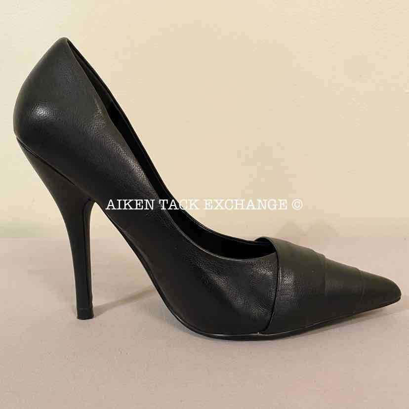 Women s 8 Aldo Pointed Toe Stiletto Heel Pumps Black Aiken Tack Exchange