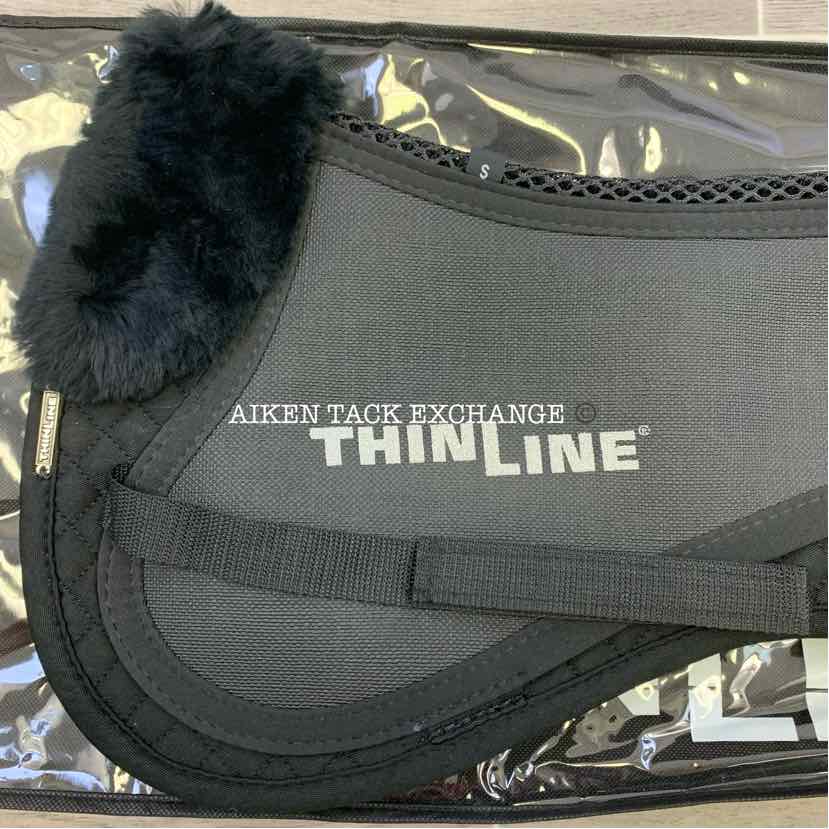 ThinLine Trifecta Half Pad with Sheepskin Rolls, Brand New, Black, Size Small